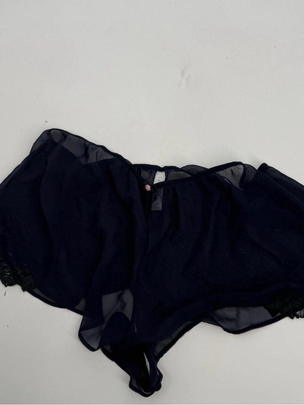 Cacique Seriously Sexy Sheer Mesh Lace Cami Pajama Set Top/shorts Size 18-20 - Picture 5 of 9